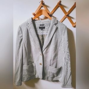 Talbots Aberden green stripe blazer 14